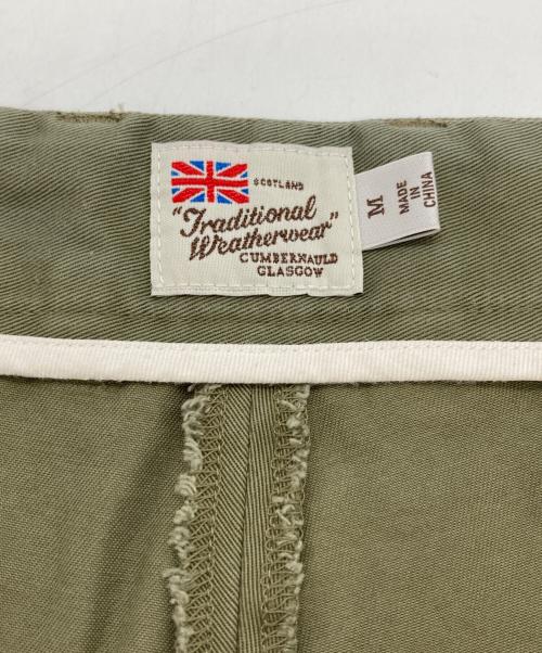 Traditional Weatherwear（トラディショナルウェザーウェア）Traditional Weatherwear (トラディショナルウェザーウェア) スラックス　タックパンツ　UNIONSLACKS カーキ サイズ:Mの古着・服飾アイテム