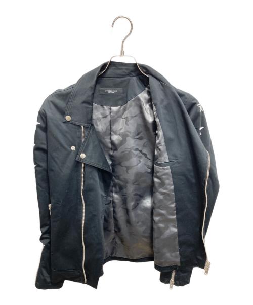 OVERDESIGN（オーバーデザイン）OVERDESIGN (オーバーデザイン) ライダースジャケット ブラック サイズ:Ｌの古着・服飾アイテム