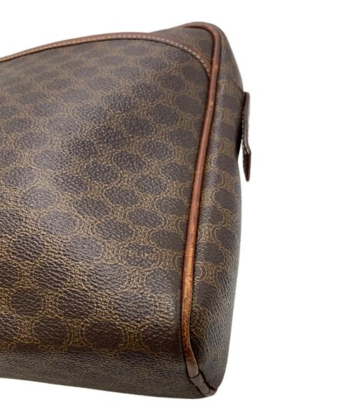 CELINE（セリーヌ）CELINE (セリーヌ) マカダム柄セカンドバッグ　クラッチバッグ ブラウンの古着・服飾アイテム