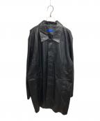 for menフォー メン）の古着「レザーコート」｜ブラック