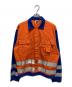 ROBIN'S JEAN（ロビンズジーン）の古着「リフレクトジャケット」｜ネイビー×オレンジ