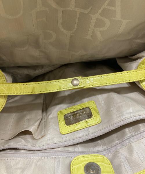 FURLA（フルラ）FURLA (フルラ) クロコダイルハンドバッグの古着・服飾アイテム