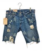 Denim & Supply Ralph Laurenデニム＆サプライ ラルフローレン）の古着「星柄ハーフパンツ」｜ブルー