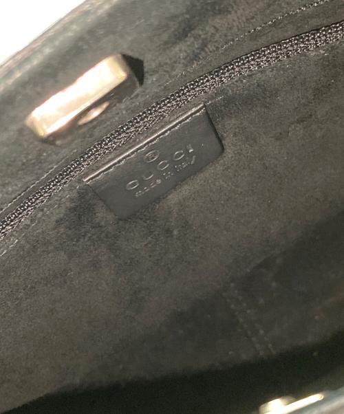 GUCCI（グッチ）GUCCI (グッチ) バンブーレザーワンショルダーバッグ ブラックの古着・服飾アイテム
