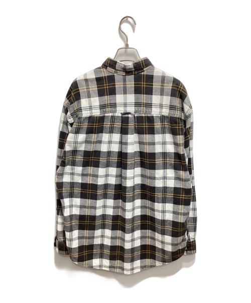 Eddie Bauer（エディーバウアー）Eddie Bauer (エディーバウアー) ヴィンテージチェックシャツ ブラック サイズ:Lの古着・服飾アイテム