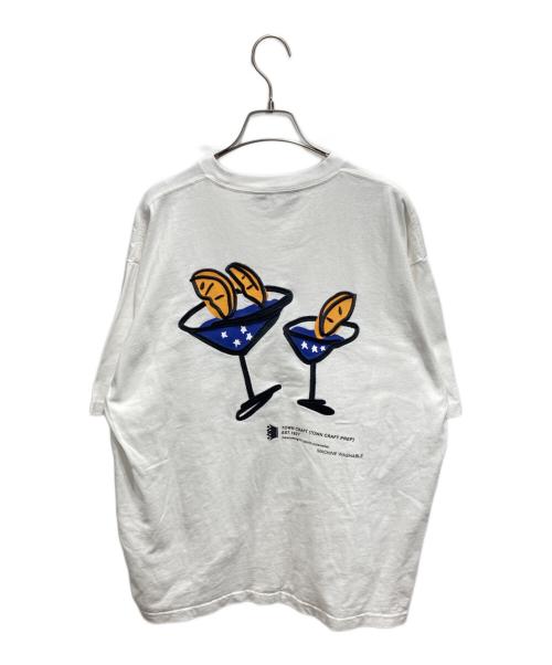 TOWN CRAFT（タウンクラフト）TOWN CRAFT (タウンクラフト) コットンTシャツ ホワイト サイズ:Ⅿの古着・服飾アイテム