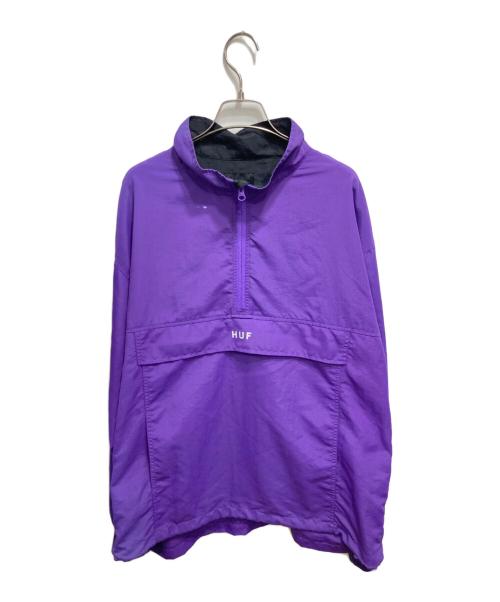 HUF（ハフ）HUF (ハフ) アノラックパーカー パープル サイズ:Ｌの古着・服飾アイテム
