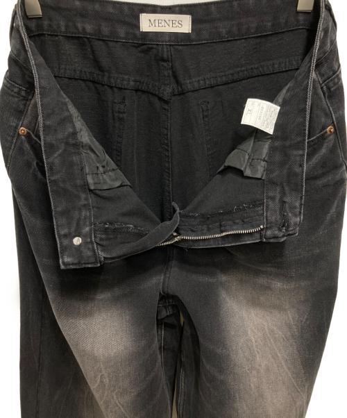 MENES（メネス）MENES (メネス) デニムバギーパンツ ブラック サイズ:XLの古着・服飾アイテム