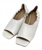 RIM.ARKリムアーク）の古着「Wedge sole square shoes」｜ホワイト