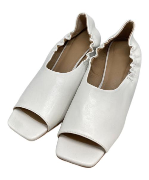 RIM.ARK（リムアーク）RIM.ARK (リムアーク) Wedge sole square shoes ホワイト サイズ:37の古着・服飾アイテム