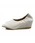 RIM.ARK (リムアーク) Wedge sole square shoes ホワイト サイズ:37：5000円