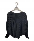 PLEATS PLEASEプリーツプリーズ）の古着「プリーツカットソー」｜ブラック