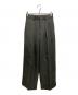 MARKAWARE（マーカウェア）の古着「PLEATED WIDE TROUSERS ORGANIC WOOL HEAVY TROPICAL」｜グリーン