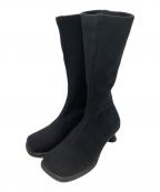 CAMPERカンペール）の古着「ニットロングブーツ」｜ブラック