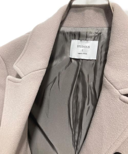 STUDIOUS（ステュディオス）STUDIOUS (ステュディオス) Super140'sダブルクロンビーコート グレー サイズ:Sの古着・服飾アイテム