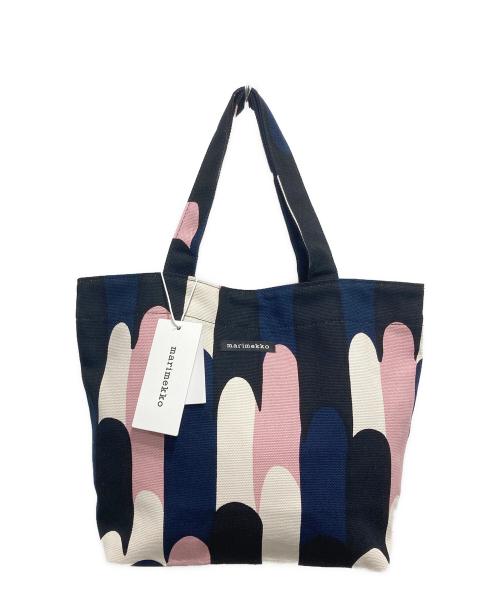 marimekko（マリメッコ）marimekko (マリメッコ) キャンバストートバッグ ピンク 未使用品の古着・服飾アイテム