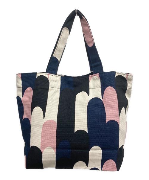 marimekko（マリメッコ）marimekko (マリメッコ) キャンバストートバッグ ピンク 未使用品の古着・服飾アイテム
