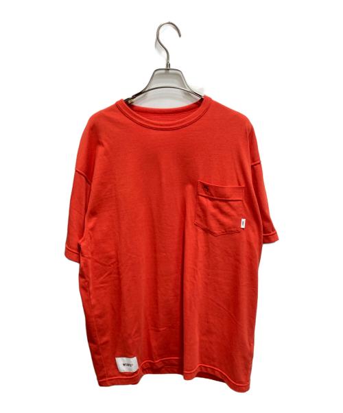 WTAPS（ダブルタップス）WTAPS (ダブルタップス) ポケットTシャツ レッド サイズ:Ⅿの古着・服飾アイテム