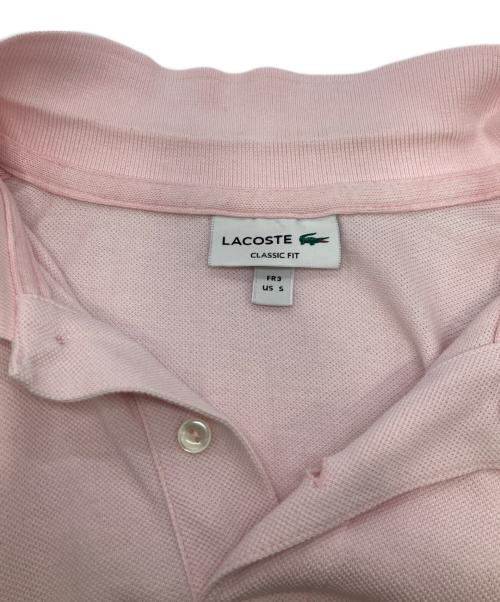 LACOSTE（ラコステ）LACOSTE (ラコステ) 半袖ポロシャツ ピンク サイズ:Sの古着・服飾アイテム