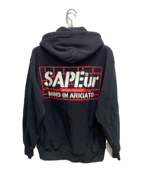 SAPEur（サプール）SAPEur (サプール) プルオーバーパーカー ブラック サイズ:Lの古着・服飾アイテム