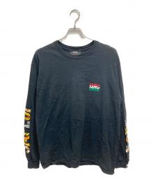 SAPEur（サプール）の古着「アームロゴロングカットソー」｜ブラック