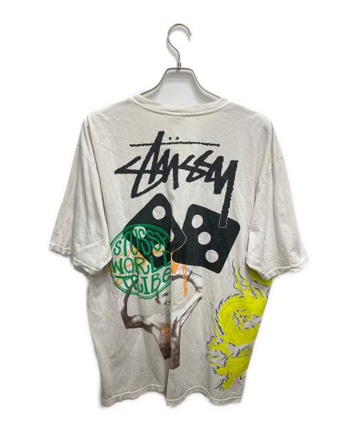 stussy（ステューシー）stussy (ステューシー) テスト ストライク T/	Test Strike Pigment Dyed Tee ブラウン サイズ:XLの古着・服飾アイテム