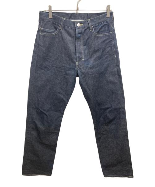 WARDER（ワーダー）WARDER (ワーダー) スーピマカシミヤデニムストレート5ポケットパンツ インディゴ サイズ:Mの古着・服飾アイテム