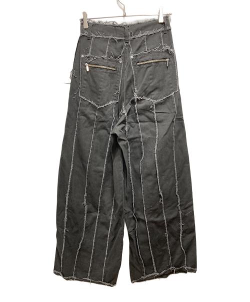PRANK PROJECT（プランクプロジェクト）PRANK PROJECT (プランクプロジェクト) Raw Edge Panel Pants ブラック サイズ:38の古着・服飾アイテム