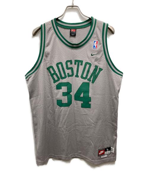 NIKE（ナイキ）NIKE (ナイキ) Boston Celtics ボストン ピアース 34 ゲームシャツ グレー×グリーン サイズ:Ｌの古着・服飾アイテム