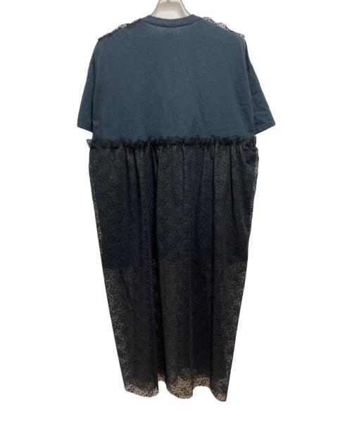 YuumiARIA（ユウミアリア）YuumiARIA (ユウミアリア) ドッキングカットソーワンピース ネイビー サイズ:FREEの古着・服飾アイテム