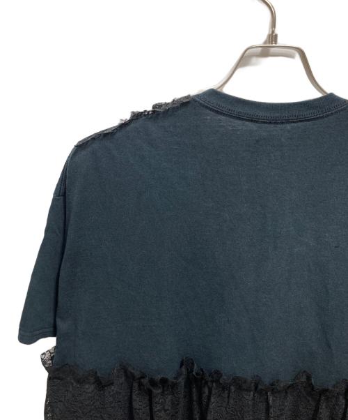 YuumiARIA（ユウミアリア）YuumiARIA (ユウミアリア) ドッキングカットソーワンピース ネイビー サイズ:FREEの古着・服飾アイテム