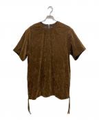 MAISON SPECIALメゾンスペシャル）の古着「Washer Processing Velor Tunic」｜ブラウン