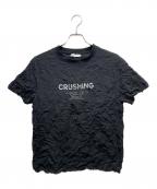 MAISON SPECIALメゾンスペシャル）の古着「CRUSHING Washer T-shirt」｜ブラック