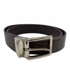 COACHコーチ）の古着「シグネチャーレザーベルト」｜ブラウン