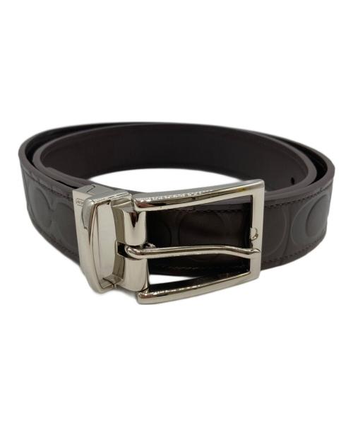 COACH（コーチ）COACH (コーチ) シグネチャーレザーベルト ブラウンの古着・服飾アイテム