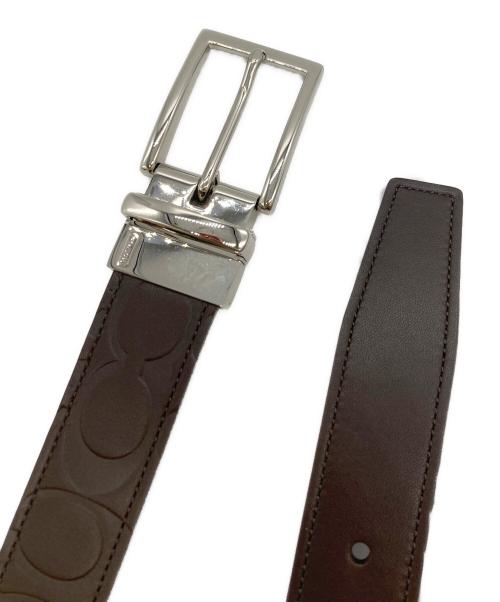 COACH（コーチ）COACH (コーチ) シグネチャーレザーベルト ブラウンの古着・服飾アイテム