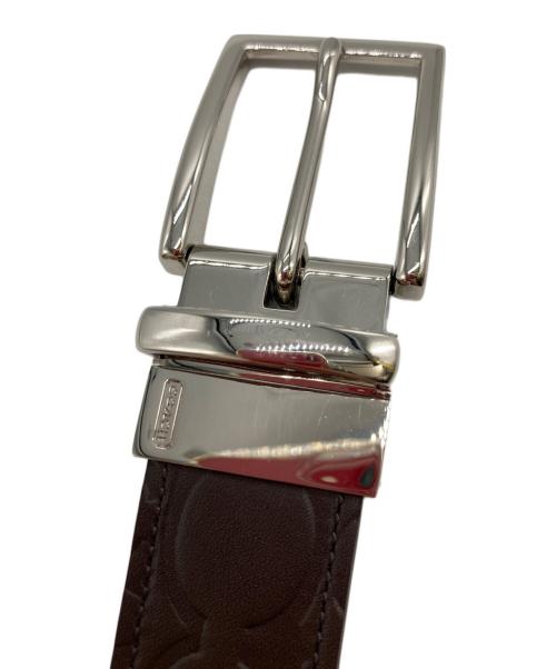 COACH（コーチ）COACH (コーチ) シグネチャーレザーベルト ブラウンの古着・服飾アイテム