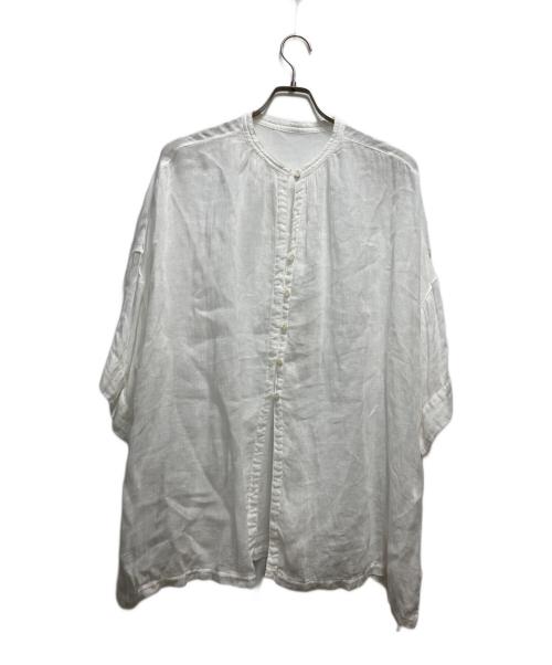 nest Robe（ネストローブ）nest Robe (ネストローブ) リネンガーゼロングシャツ ホワイト サイズ:Fの古着・服飾アイテム