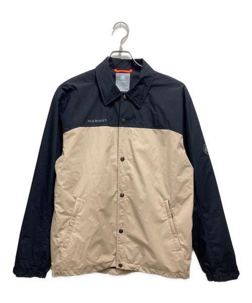 MAMMUT（マムート）MAMMUT (マムート) ユーティリティ コーチ ジャケット アジアンフィット ベージュ×ブラック サイズ:XLの古着・服飾アイテム