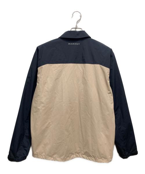 MAMMUT（マムート）MAMMUT (マムート) ユーティリティ コーチ ジャケット アジアンフィット ベージュ×ブラック サイズ:XLの古着・服飾アイテム