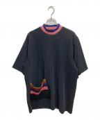 TOGA PULLAトーガ プルラ）の古着「コードピケジャージートップ」｜ブラック