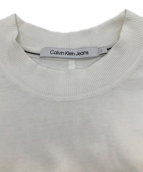 Calvin Klein Jeans（カルバンクラインジーンズ）Calvin Klein Jeans (カルバンクラインジーンズ) ﾌﾟﾚﾐｱﾑﾓﾉﾛｺﾞTｼｬﾂ ホワイト サイズ:Lの古着・服飾アイテム