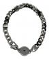 DIESEL (ディーゼル) ツートンステンレスブレスレット シルバー×ブラック：8000円
