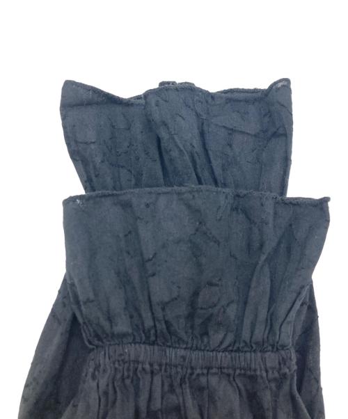 SOULEIADO（ソレイアード）SOULEIADO (ソレイアード) コットンジャカードタッセルブラウス ブラック サイズ:Ｓの古着・服飾アイテム