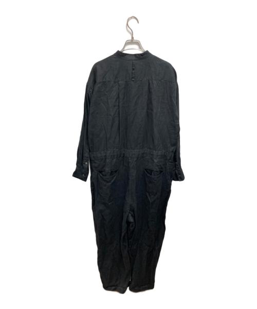 KAGURE（カグレ）KAGURE (カグレ) リネンオールインワン ブラック サイズ:FREEの古着・服飾アイテム