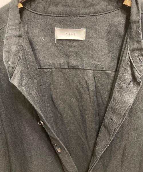 KAGURE（カグレ）KAGURE (カグレ) リネンオールインワン ブラック サイズ:FREEの古着・服飾アイテム