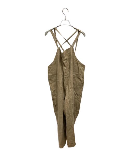 かぐれ（カグレ）かぐれ (カグレ) リネンサロペット ベージュ サイズ:FREEの古着・服飾アイテム