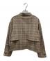Johnbull (ジョンブル) グレンチェックジャケット/チェックミリタリーブルゾン ブラウン サイズ:M：9000円
