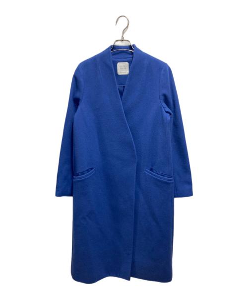 UNITED TOKYO（ユナイテッドトーキョー）UNITED TOKYO (ユナイテッドトーキョー) ノーカラーコート ブルー サイズ:1の古着・服飾アイテム