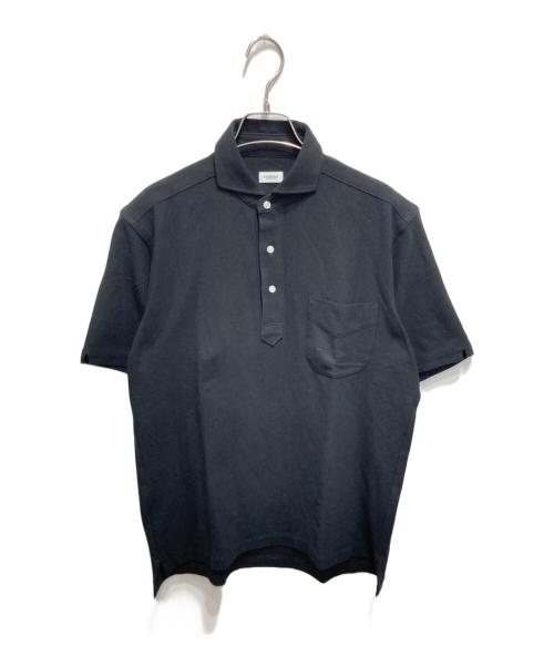 FAIRFAX（フェアファックス）FAIRFAX (フェアファックス) 半袖ポロシャツ 台衿付き ブラック サイズ:Ⅿの古着・服飾アイテム